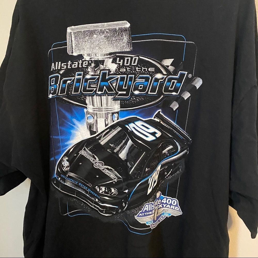 Indianapolis Motor Speedway Allstate 400 Brickyard T-Shirt Tee Casual Black 2009 - Picture 7 of 8